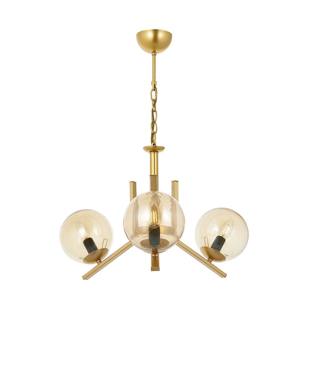 Larin Avize Bal luster 3lü Gold Avize
