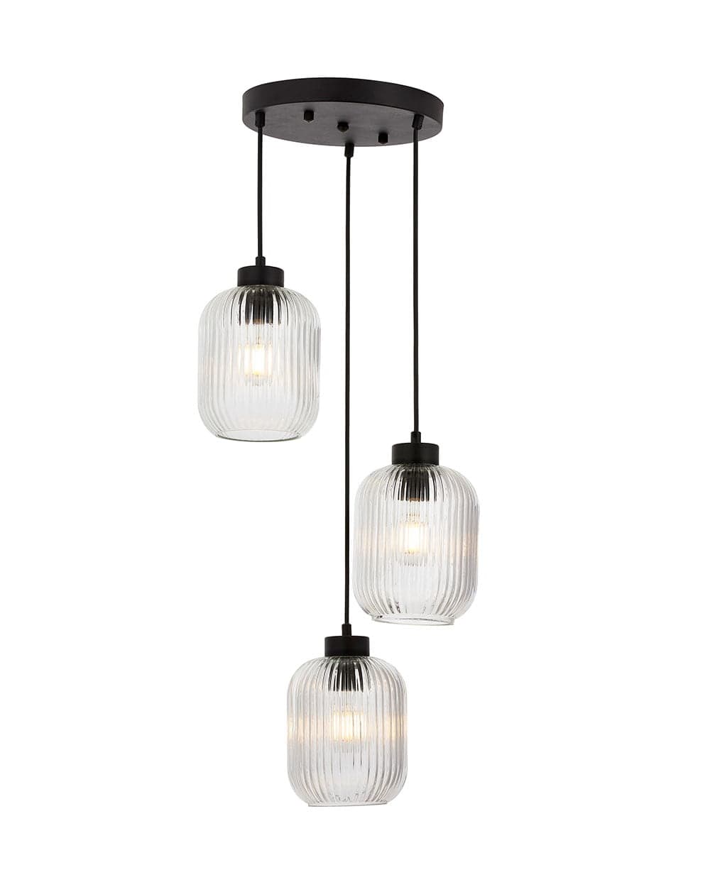 Pera 3lü Üfleme Dokulu Camlı Modern Sarkıt Avize