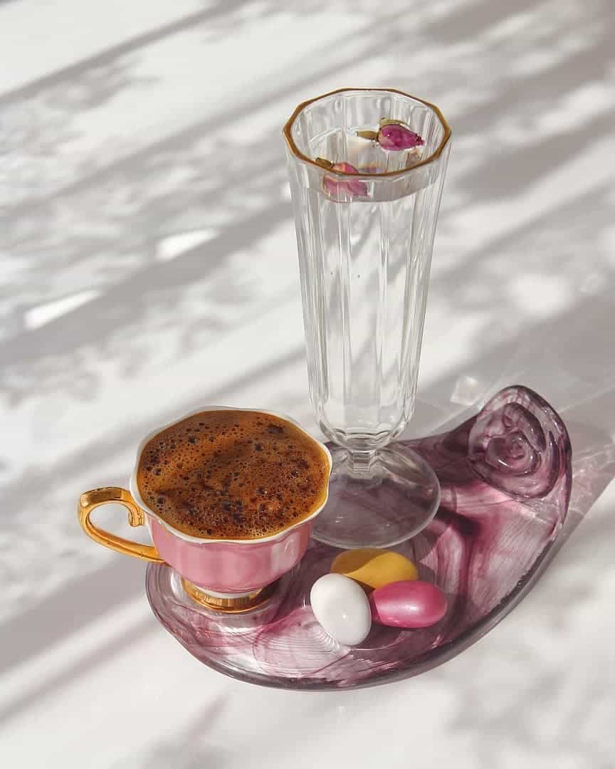 Kahve Sunum Tabağı Mor (2 Adet) Tavcam Avize